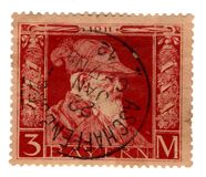 [The 90th Anniversary of the Birth of Prince Luitpold - Type I: Small 9 and no Foot on 1 in "1911". Type II: Large 9 and Foot on 1 in "1911", type H5]