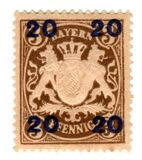 [No.62 Overprinted New Value, type X1]