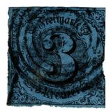 [No. 4 & 8 Printed on Greenish Blue Paper, タイプ B4]