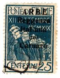 [Carnaro Island Postage Stamps Overprinted "ARBE" - Small Overprint, type H]