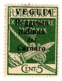 [Carnaro Island Postage STamps Overprintes "VEGLIA" - Small Overprint, type E]