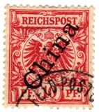 [German Empire Postage Stamps Overprinted "China" in 58 Degree Angle, Tipo B2]