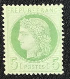 [Ceres - Lines or Dashes on Neck. Coloured Paper. No.50-52: Thin Value Numbers, Вид I3]