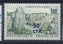 [Stamp of France Surcharged, type EB]