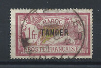 [Inscription: "MAROC" - Overprinted "TANGER", type A11]