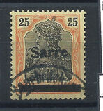 [German Empire Stamps Overprinted "SARRE", Scrivi A8]