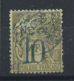 [French Colonies, General Issues Postage Stamp Surcharged, type J4]