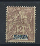 [Inscription: "NLLE CALÈDONIE et DEPENDANCES" - Colored Paper, タイプ I1]