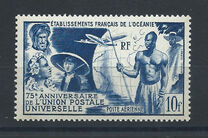 [Airmail - The 75th Anniversary of the Universal Postal Union, type BU]
