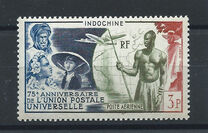 [Airmail - The 75th Anniversary of the Universal Postal Union, тып DF]