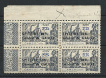 [Spitfire Fund - Surcharged SPITFIRE "+10 fr. General de GAULLE", tegund U7]