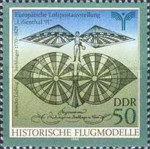 [Airmail Exhibition "LILIENTHAL '91" - Historical Model Planes, type DGJ]
