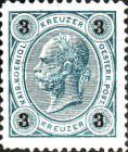 [Emperor Franz Josef I, 1830-1916 - Granite Paper. Numerals in Black, type N2]