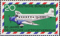 [The 50th Anniversary of the German Airmail, τύπος OD]