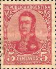 [General San Martin - Watermark 3,4 or Unwatermarked, Typ BK5]
