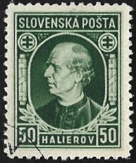 [Andrej Hlinka - Inscription "SLOVENSKÁ POŠTA", タイプ E4]