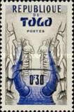 [Issues of 1957 Overprinted "REPUBLIQUE AUTONOME DU TOGO", प्रकार BV]
