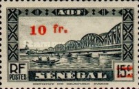 [Faidherbe Bridge & Diourbel Mosque Stamps of 1935 Surtaxed, տեսակ AK15]