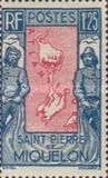 [Fishermen & Map of St. Pierre et Miquelon, Tipi Z5]