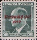 [Czechoslovakian Postage Stamps Overprinted "Slovenský štát 1939", tip A6]