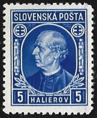 [Andrej Hlinka - Inscription "SLOVENSKÁ POŠTA", タイプ E]
