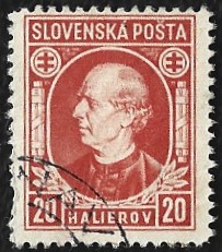 [Andrej Hlinka - Inscription "SLOVENSKÁ POŠTA", タイプ E2]