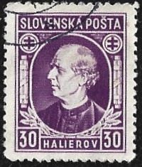 [Andrej Hlinka - Inscription "SLOVENSKÁ POŠTA", タイプ E3]