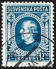 [Andrej Hlinka - Inscription "SLOVENSKÁ POŠTA", タイプ E6]