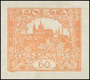 [Definitives - "ČESKO-SLOVENSKÁ" Above Value, type H]