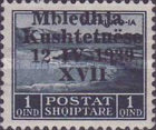 [National Congress - Stamps of 1930 Overprinted "Mbledhja - Kushtetuëse - 12-IV-1939 - XVII", type BZ]