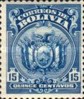 [Coat of Arms - Dot After "BOLIVIA" in Oval, 类型 AU24]