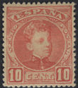 [King Alfonso XIII - Blue Control Numbers on Backside, Typ AT2]