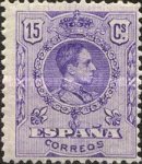 [King Alfonso XIII - Blue Control Numbers on Backside, type BG3]