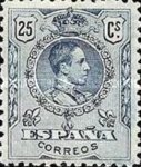 [King Alfonso XIII - Blue Control Numbers on Backside, type BG5]