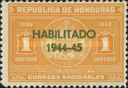[Previous Issues Overprinted "HABILITADO 1944-45", Вид BQ1]