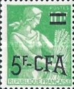 [Stamps of France Surcharged, Tüüp CX]