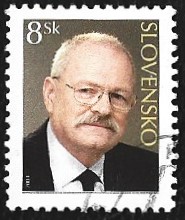[President of SR Ivan Gasparovic - Definitive stamp, type OQ]