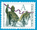 [St Wenceslas by J.V.Myslbek, 1848-1922 – Symbol of the Czech Statehood. Self Adhesive Stamp, տեսակ AAM]