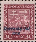 [Czechoslovakian Postage Stamps Overprinted "Slovenský štát 1939", tip A4]