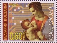 [EUROPA Stamps - Madonna and Child, Circuit Board background, 类型 FGI]