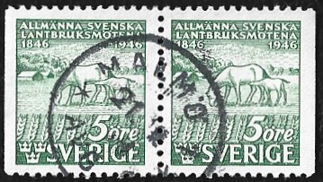 [Horses - The 100th Anniversary of the First Agricultural Congress in Sweden, type CQ]