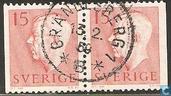 [King Gustaf VI Adolf of Sweden - New Engravement with Imprint, タイプ EE1]
