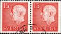 [King Gustaf VI Adolf of Sweden - White Numerals, with Imprint, τύπος FA]