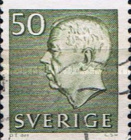[King Gustaf VI Adolf of Sweden & Tree Crowns - New Colors and Values, type FA67]