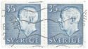 [King Gustaf VI Adolf of Sweden & Tree Crowns - New Colors and Values, type FA60]