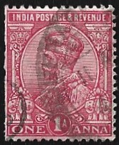 [King George V, 1865-1936 - Inscription "INDIA POSTAGE", тип XAX]