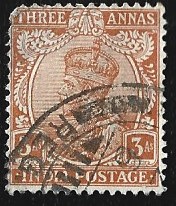 [King George V, 1865-1936 - Inscription "INDIA POSTAGE", тип XBB]