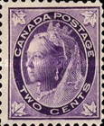 [Queen Victoria - Maple Leaf in Corners, type P2]