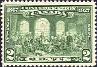 [The 60th Anniversary of the Founding of the Dominion of Canada, Inscription: "1867 Confederation 1927", type AS]