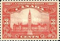 [The 60th Anniversary of the Founding of the Dominion of Canada, Inscription: "1867 Confederation 1927", type AT]